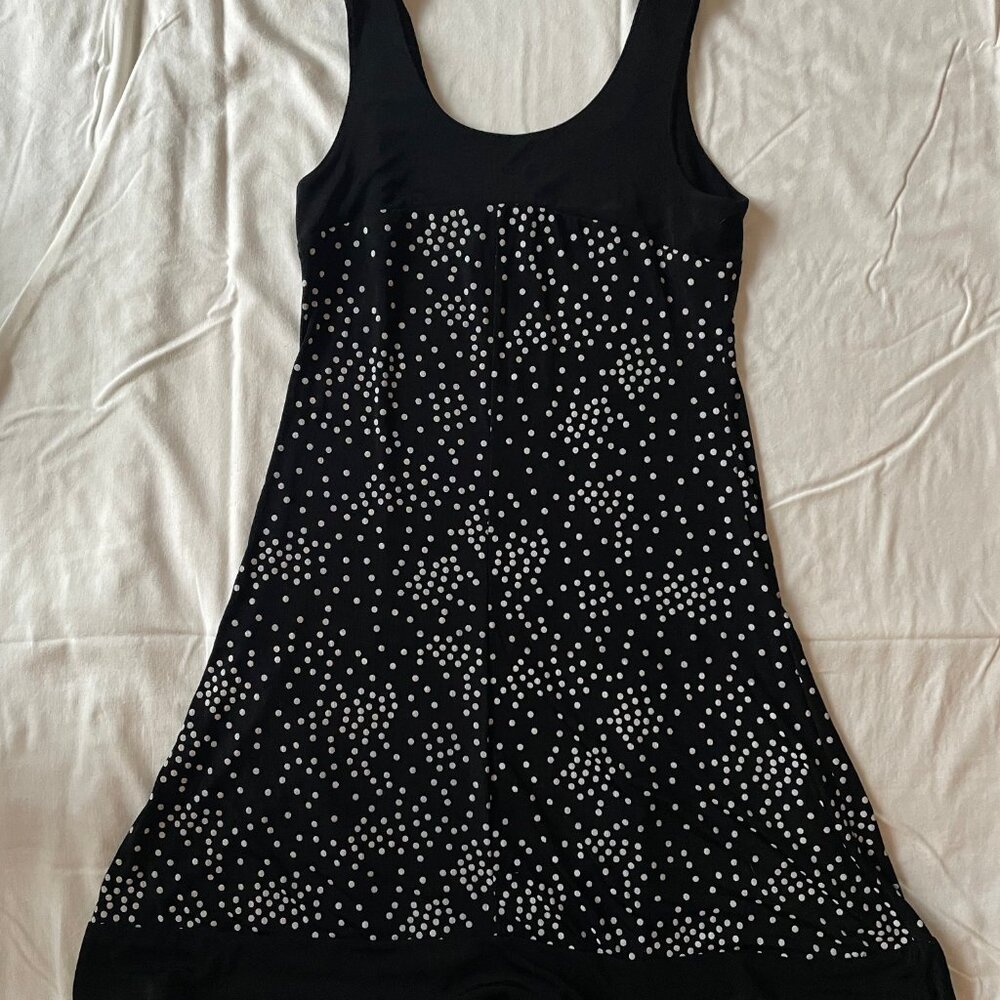 Jessica Polka Dot Black & White 60s Style Mod Midi Dress - Picture 8 of 13